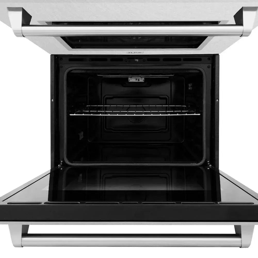 ZLINE 30"Professional True Convection Double Wall Oven, Air Fry, Self Clean, DuraSnow® Stainless Steel WADS-30 by Farmhouse Kitchen and Bath
