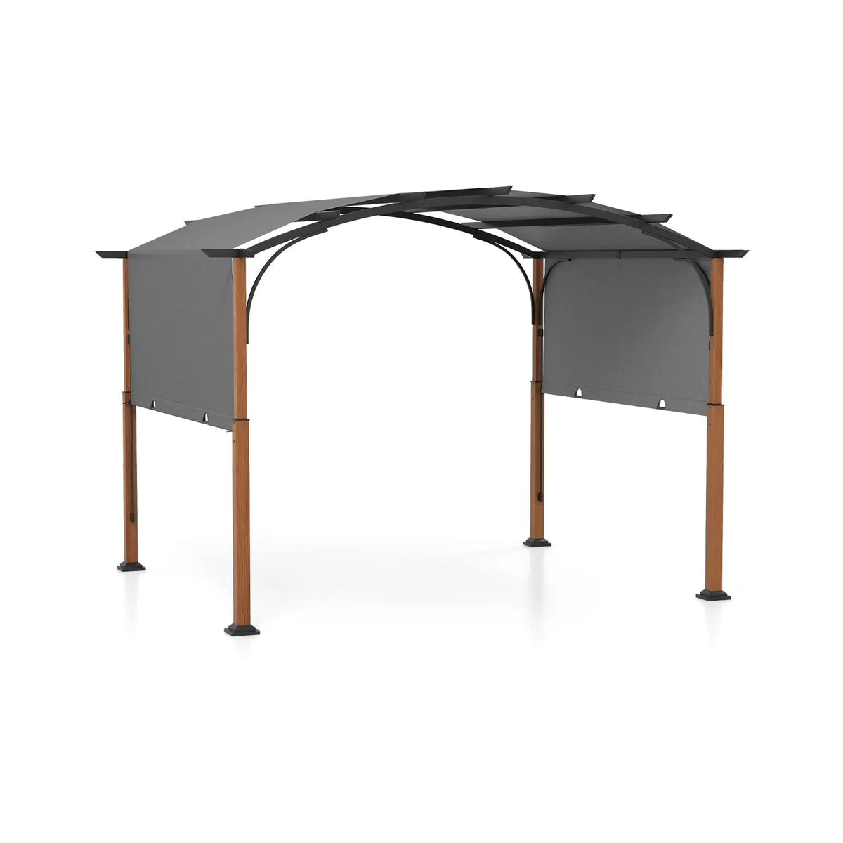 10 x 12 FT Outdoor Retractable Pergola with Retractable Canopy for Patio by DirectDeals
