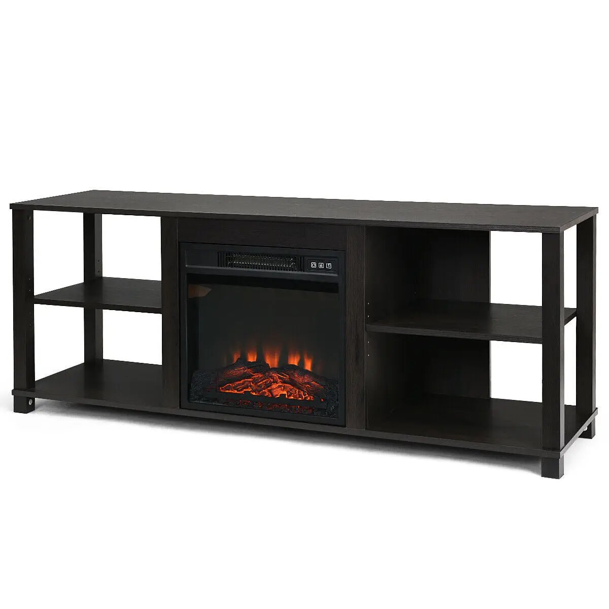 2-Tier TV Storage Cabinet Console with Adjustable Shelves by DirectDeals