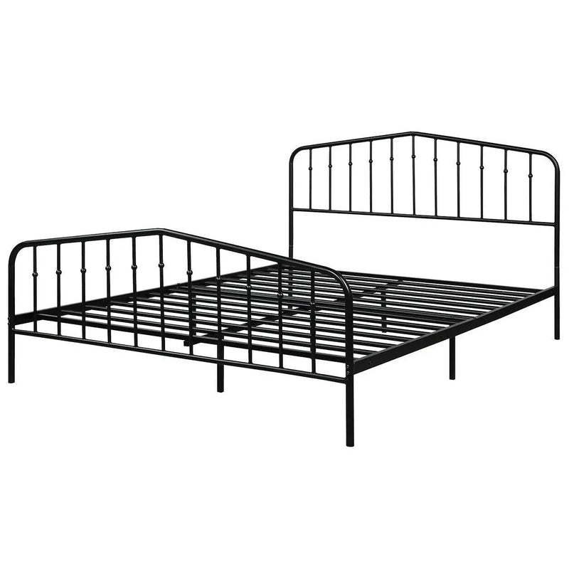 Queen Size Metal Bed Frame Slat Platform by DirectDeals