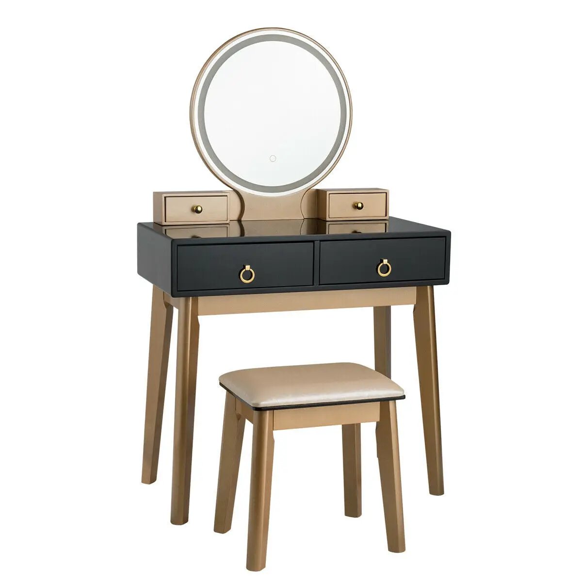 Makeup Vanity Table Set 3 Color Lighting Dressing Table by DirectDeals