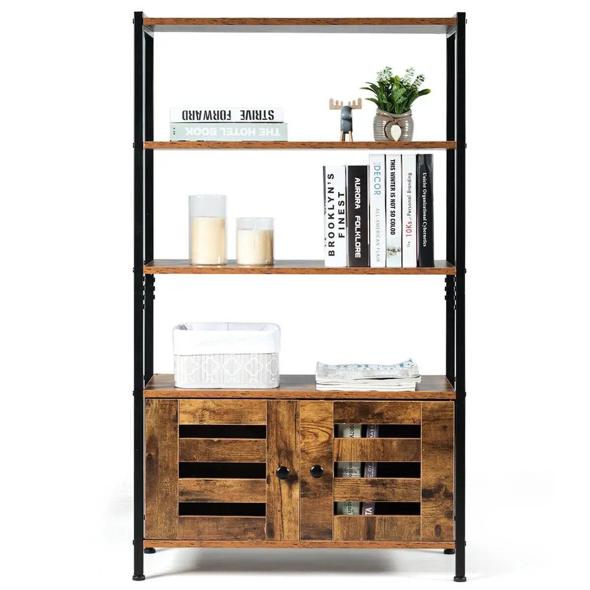 Industrial Storage Shelf with 2 Shutter Doors by DirectDeals
