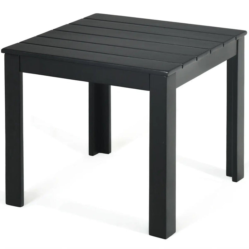Wooden Square Patio Coffee Bistro Table by DirectDeals