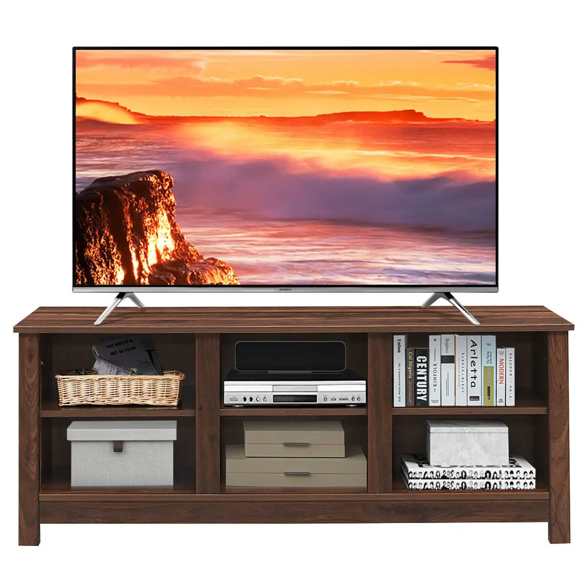 60 Inch Entertainment TV Stand Cabinet by DirectDeals