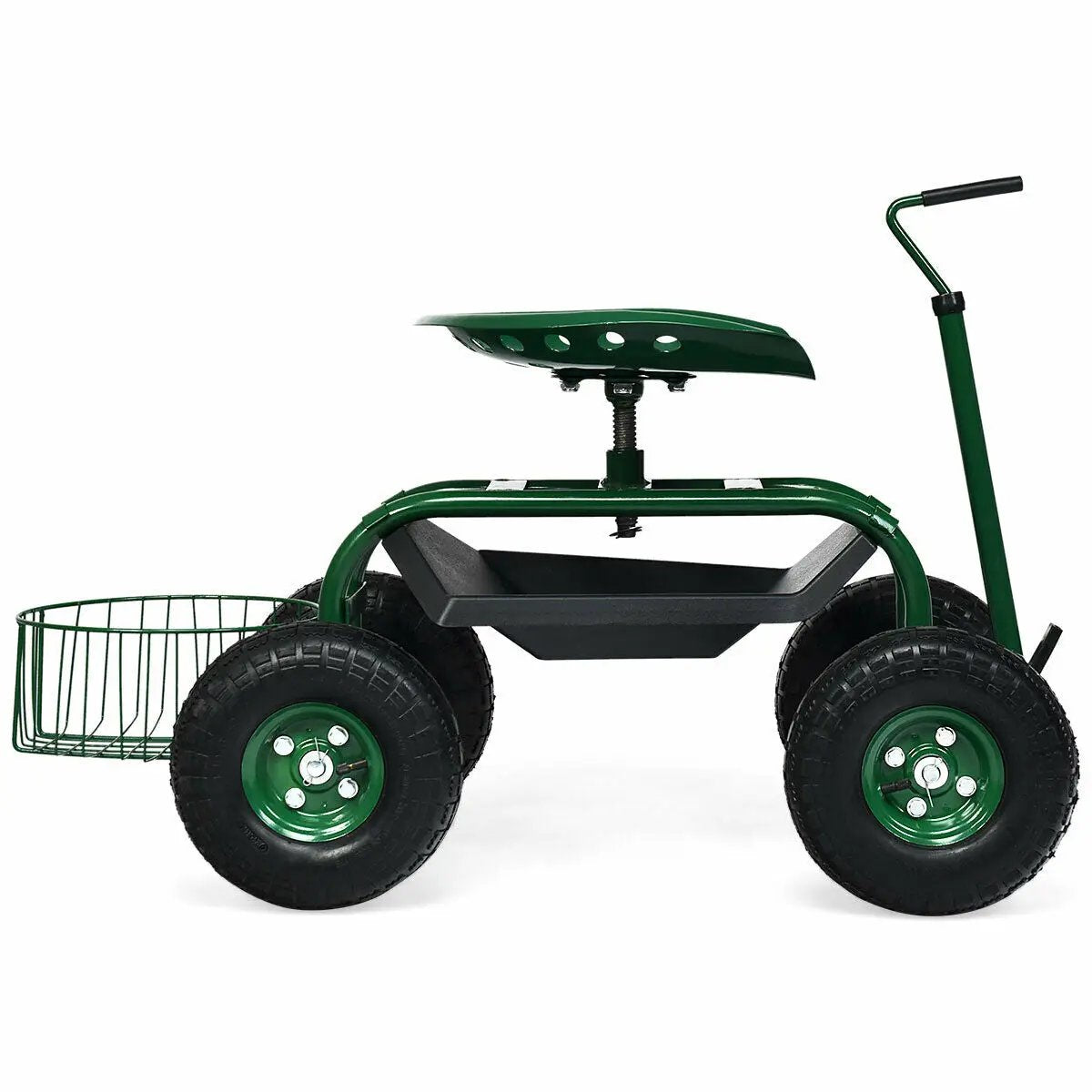 Extendable Handle Garden Cart Rolling Wagon Scooter by DirectDeals