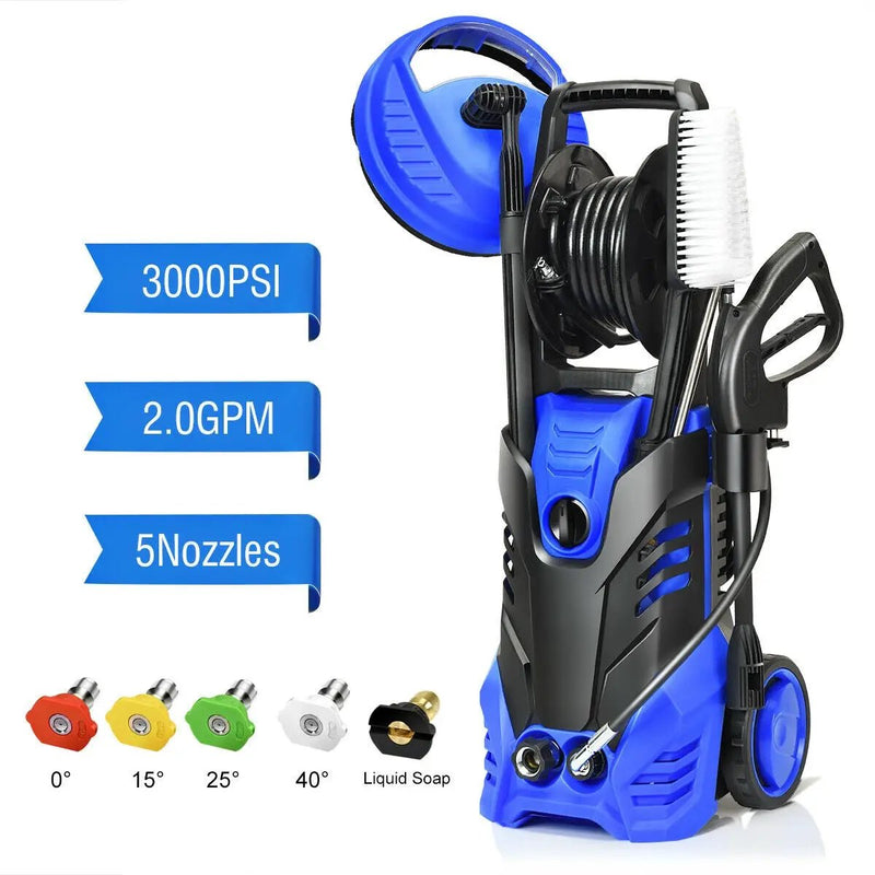 3000 PSI Electric High Pressure Washer With Patio Cleaner by DirectDeals