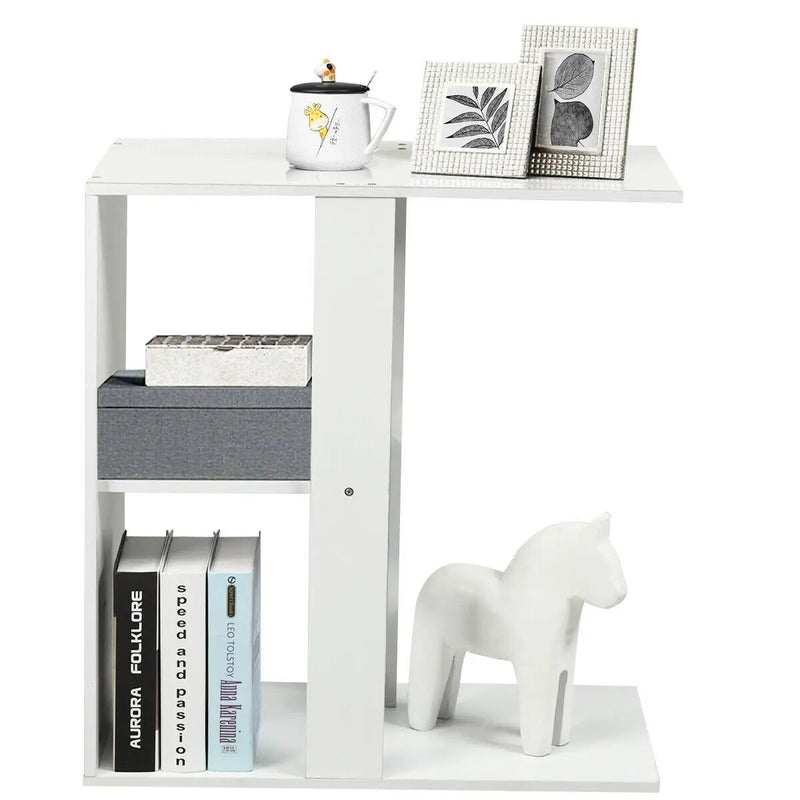 3-Tier Narrow Side Table with Storage Shelf by DirectDeals