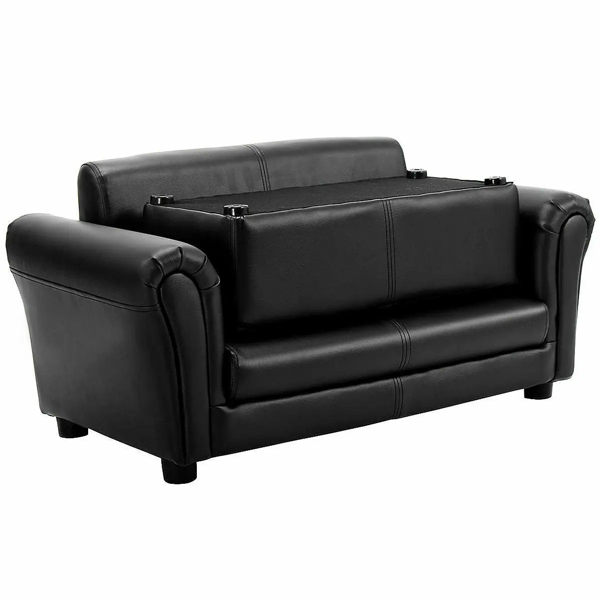 Soft Kids Double Sofa with Ottoman by DirectDeals