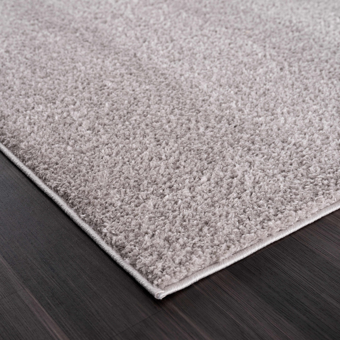 Judy Solid Gray Washable Shag Rug - Clearance by Boutique Rugs