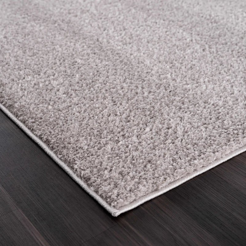 Judy Solid Gray Washable Shag Rug - Clearance by Boutique Rugs