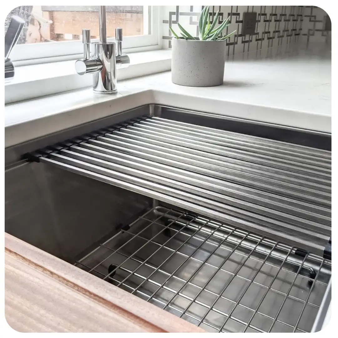 Zeek 32" Undermount / Drop-In Single Bowl Workstation Kitchen Sink ZH-LD32 by ZEEK