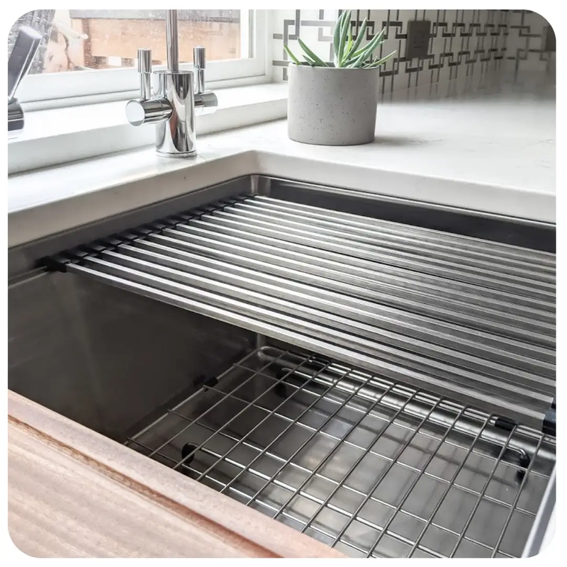 Zeek 32" Undermount / Drop-In Single Bowl Workstation Kitchen Sink ZH-LD32 by ZEEK