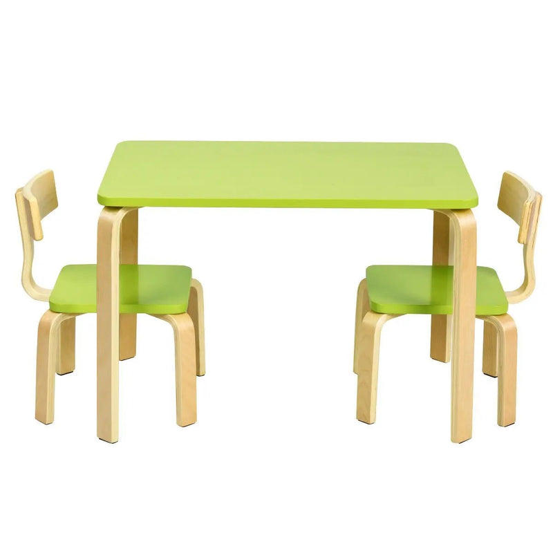3 Piece Kids Wooden Activity Table and 2 Chairs Set by DirectDeals