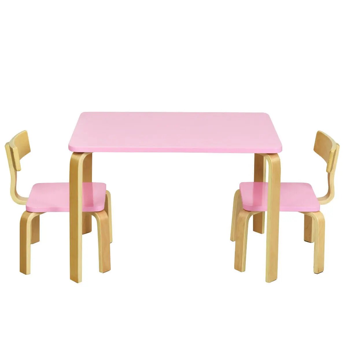 3 Piece Kids Wooden Activity Table and 2 Chairs Set by DirectDeals