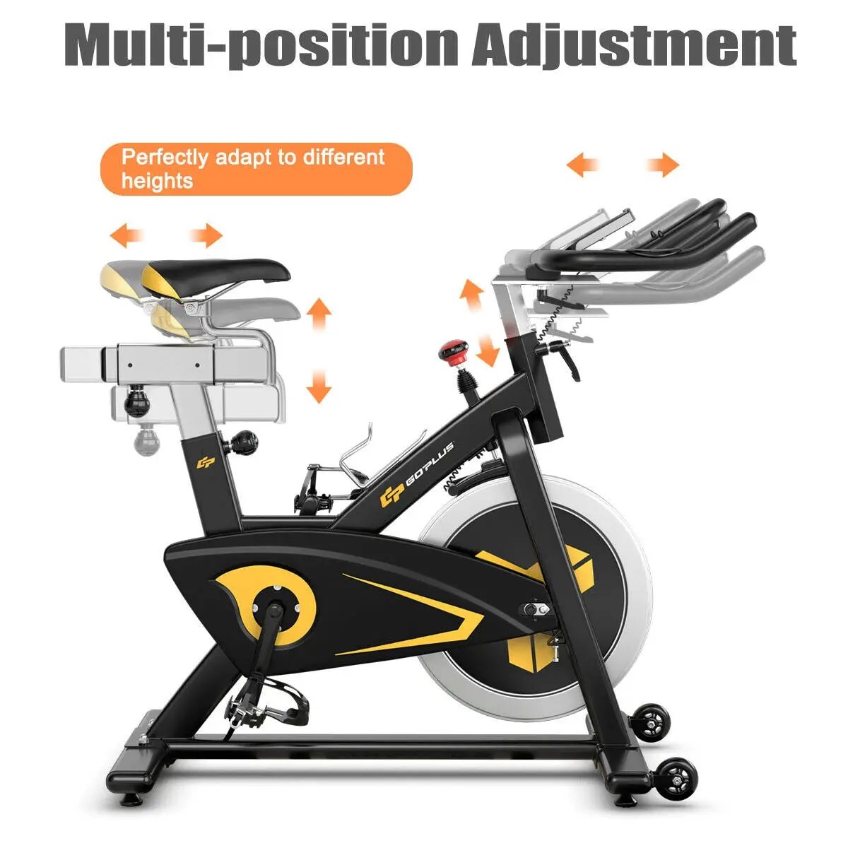 Magnetic Exercise Bike Fixed Belt Drive Indoor Bicycle by DirectDeals