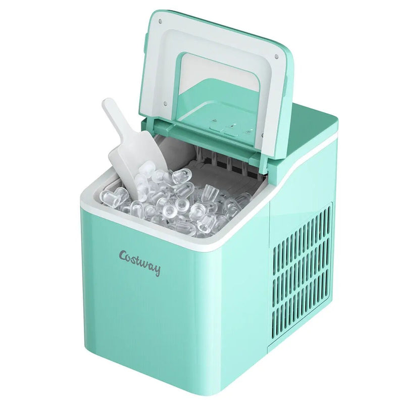 Portable Countertop Ice Maker Machine with Scoop-Green by DirectDeals
