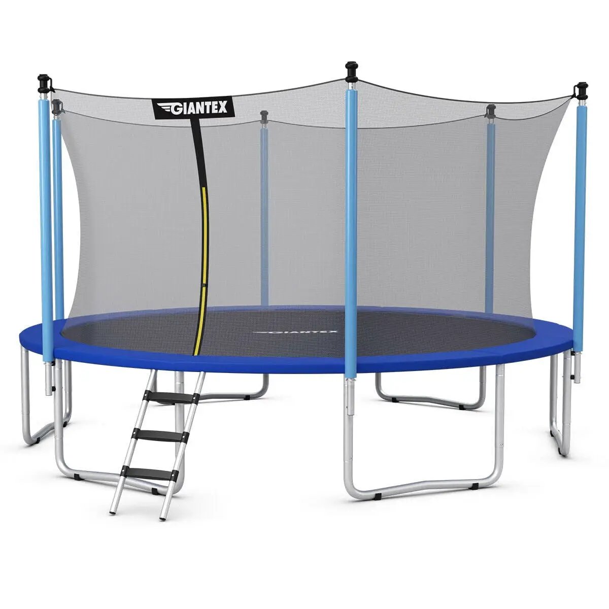 15 Feet Outdoor Bounce Trampoline with Safety Enclosure Net by DirectDeals