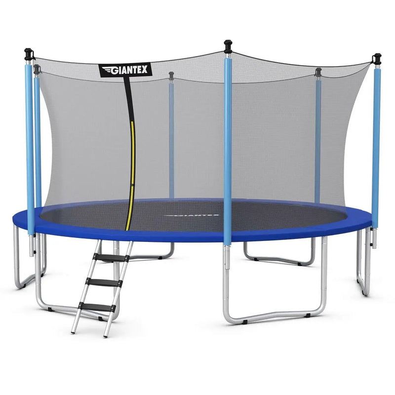 15 Feet Outdoor Bounce Trampoline with Safety Enclosure Net by DirectDeals