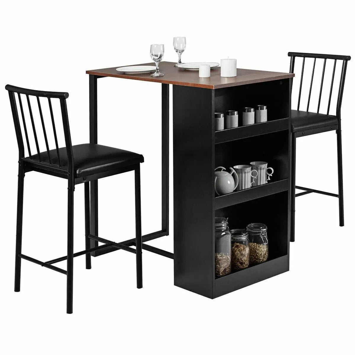 3 Piece Counter Height Pub Dining Set by DirectDeals