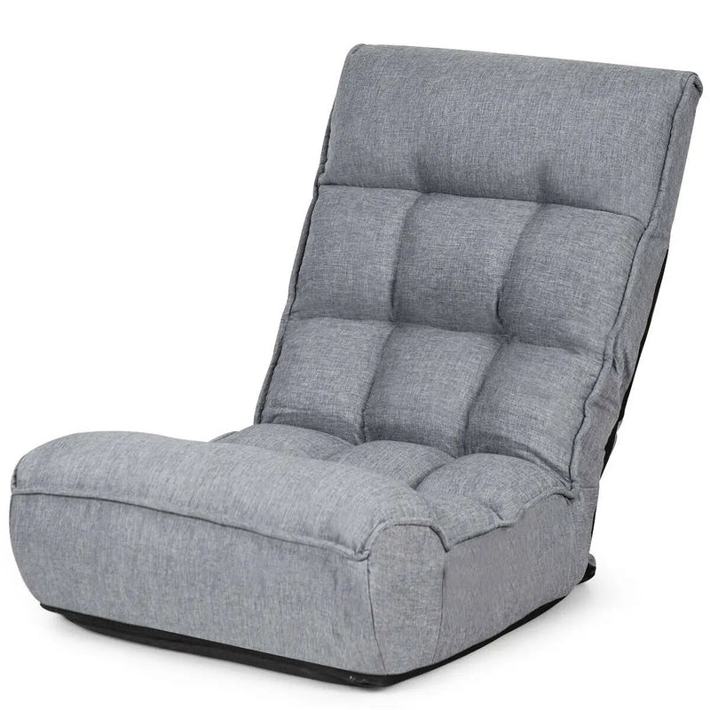 4-Position Adjustable Floor Chair Folding Lazy Sofa by DirectDeals