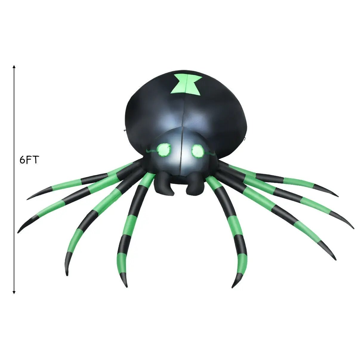 6 Feet Halloween Inflatable Blow-Up Spider by DirectDeals