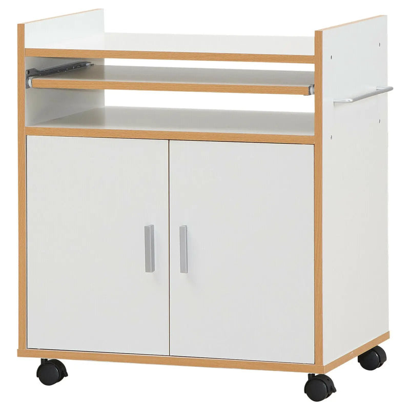 Kitchen Island on Wheels with Removable Shelf and Towel Rack by DirectDeals
