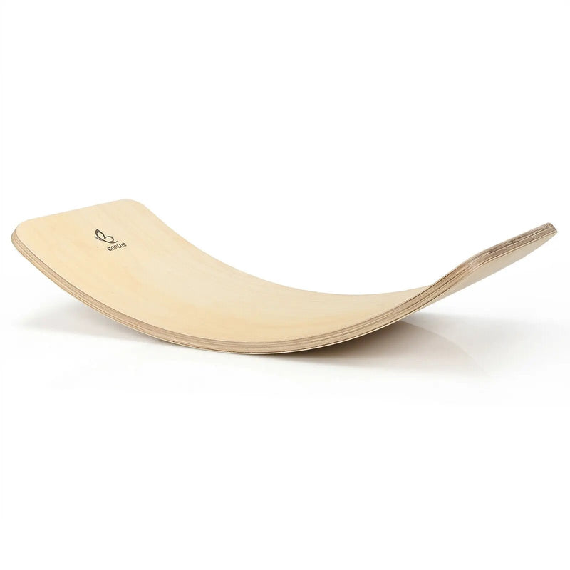 Wooden Wobble Balance Board Kids with Felt Layer-Natural by DirectDeals