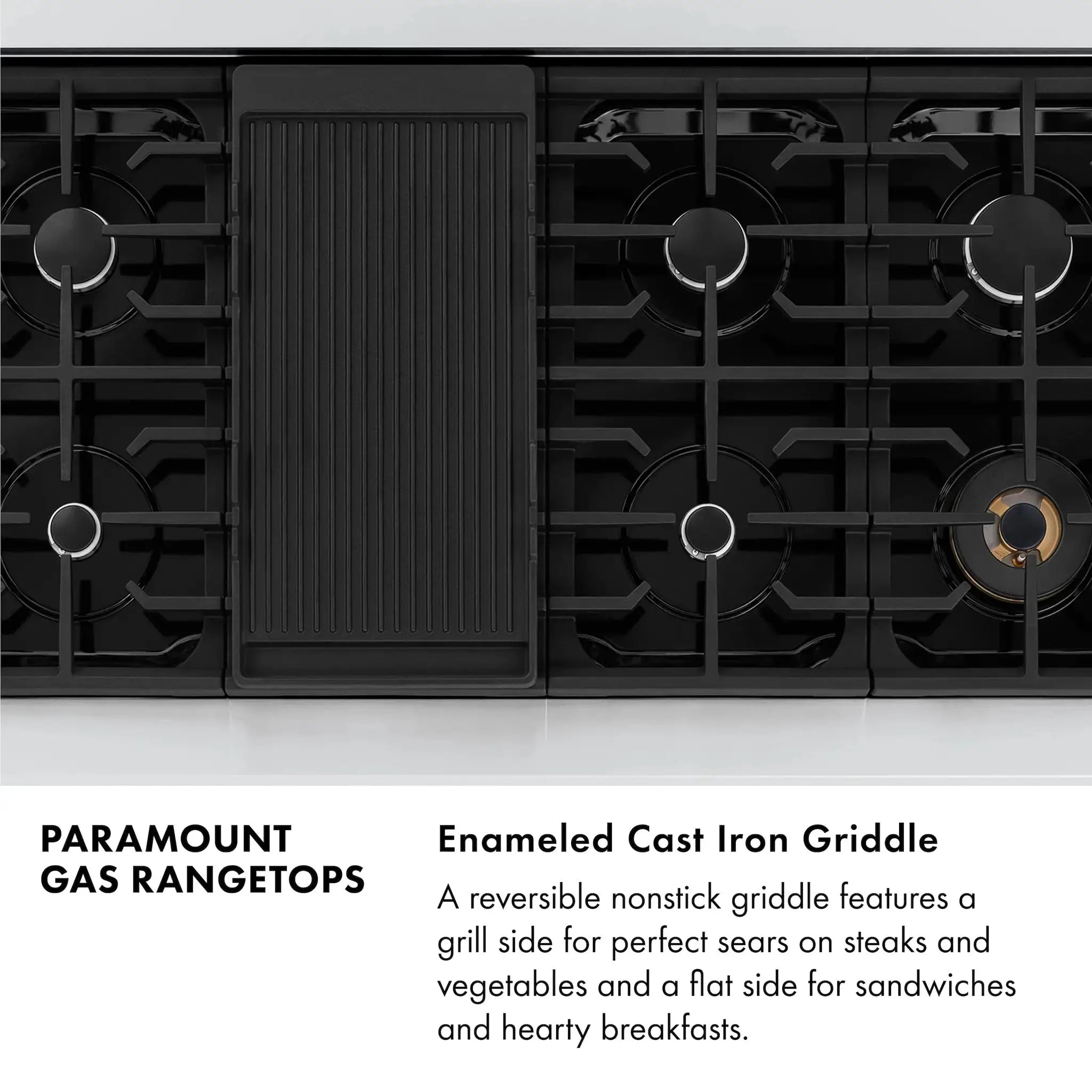ZLINE 48" Paramount Gas Rangetop Stainless Steel SRT48 by Farmhouse Kitchen and Bath