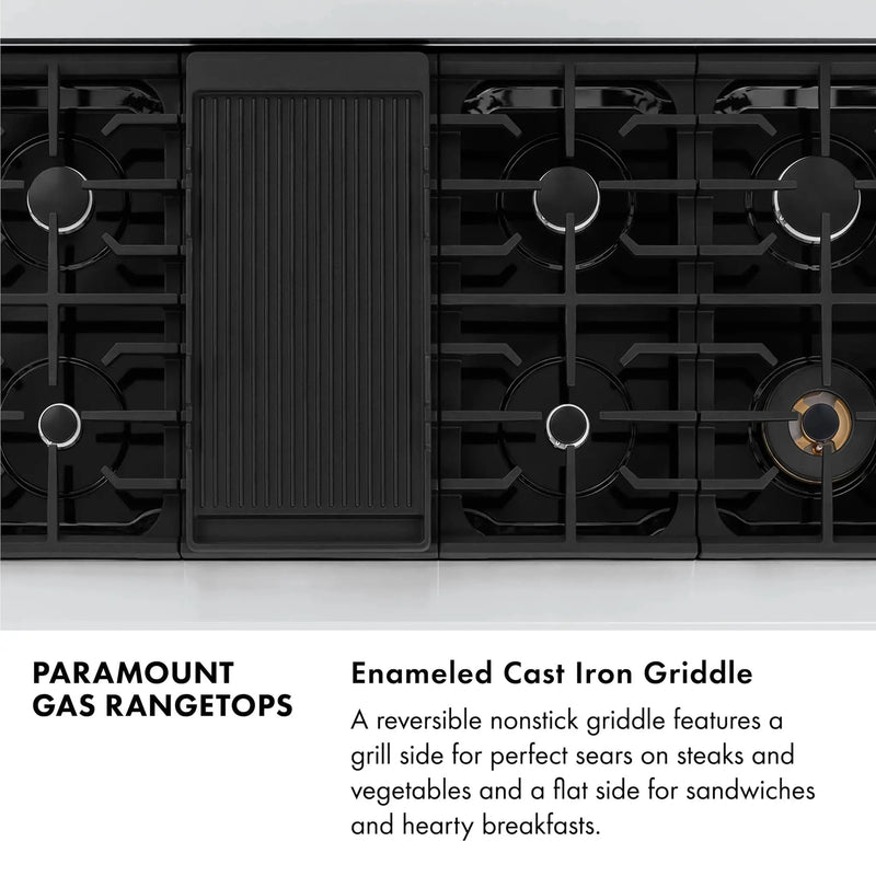 ZLINE 48" Paramount Gas Rangetop Stainless Steel SRT48 by Farmhouse Kitchen and Bath