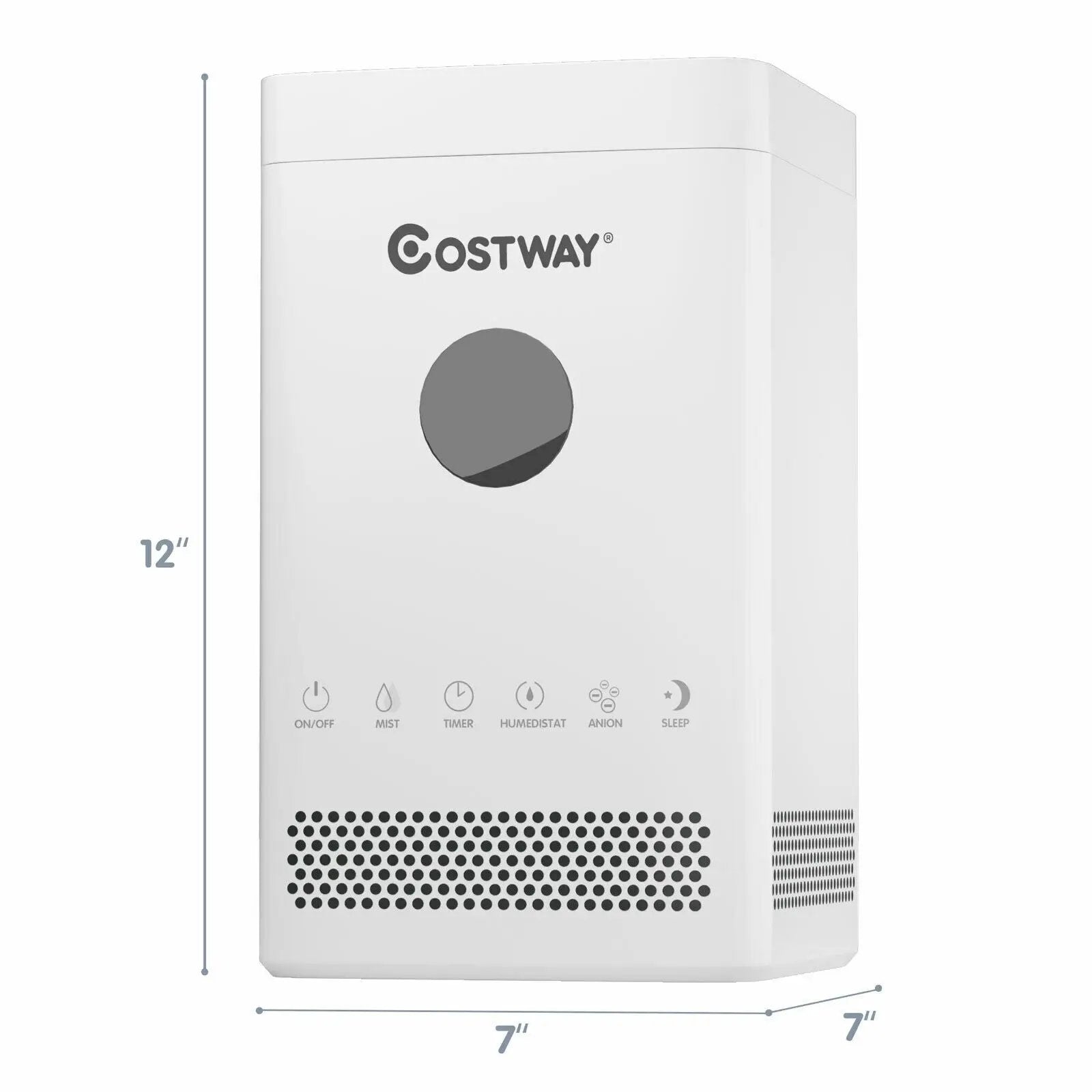 3.5L Quiet Top Fill Air Humidifier with Multiple Mode by DirectDeals