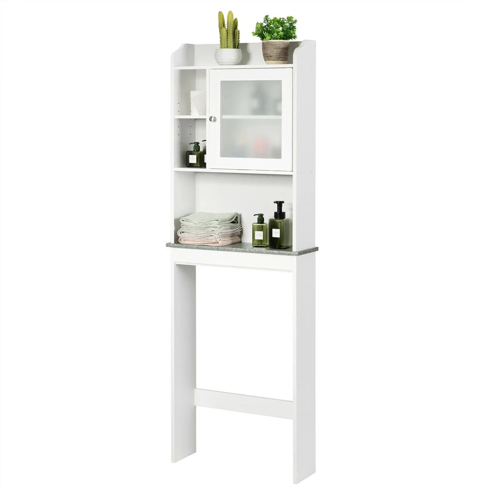 Bathroom Space Saver White Over-the-Toilet Cabinet by DirectDeals