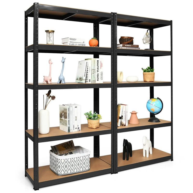 2 Pcs Storage Shelves Garage Shelving Units Tool Utility Shelves by DirectDeals