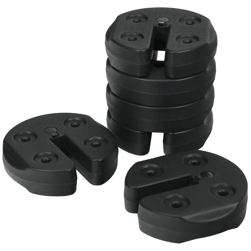 Set of 6 Canopy Weights 30lbs Weight Plate Kit with No-Pinch Design by DirectDeals
