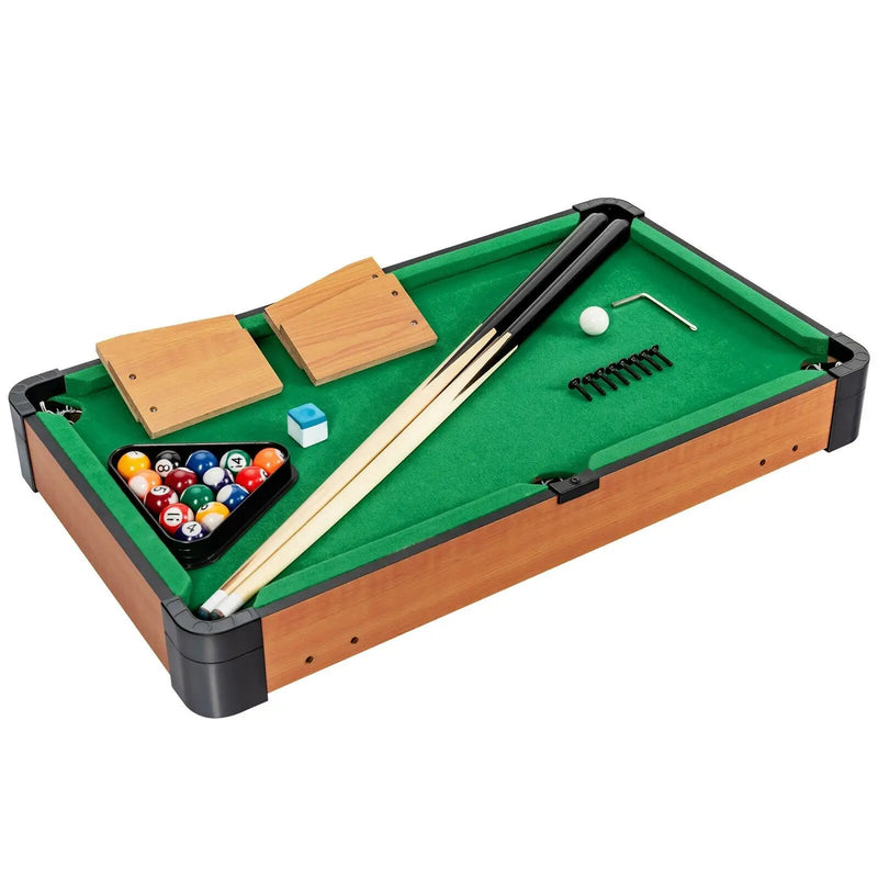 24‚Äù Mini Tabletop Pool Table Set Indoor Billiards Table with Accessories by DirectDeals