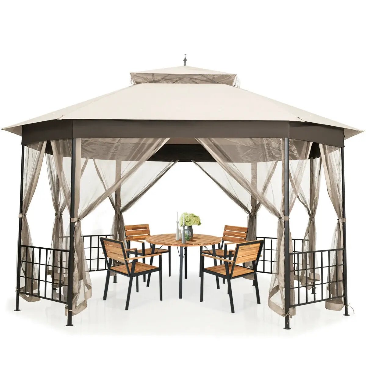 10’x 12’ Octagonal Patio Gazebo by DirectDeals