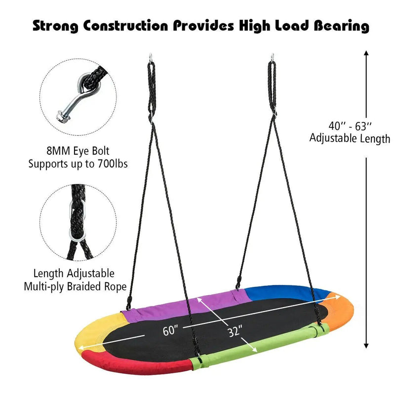60 Inch Saucer Surf Outdoor Adjustable Swing Set by DirectDeals