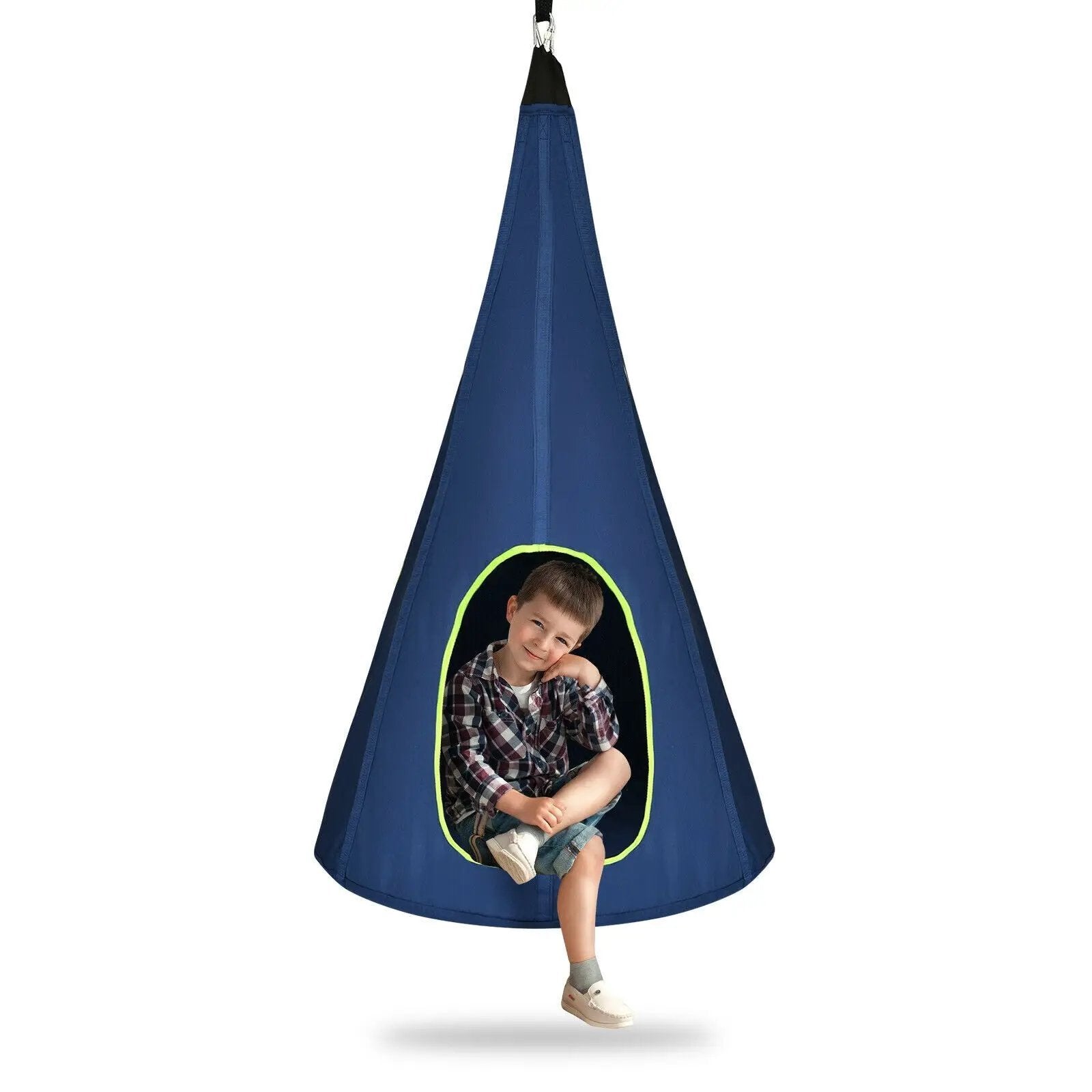 32 Inch Kids Nest Swing Chair Hanging Hammock Seat for Indoor Outdoor by DirectDeals