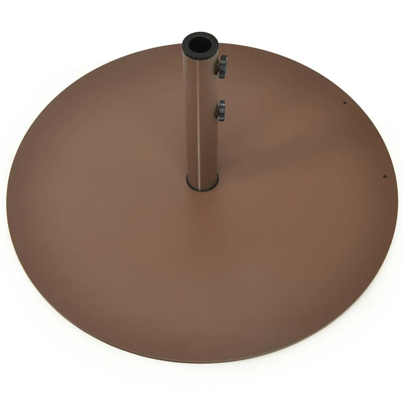 29.5 Inch Outdoor Steel Umbrella Base Stand for Backyard and Poolside by DirectDeals