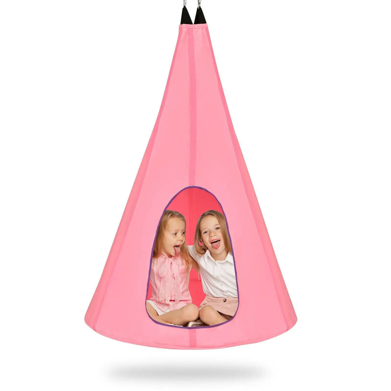 32 Inch Kids Nest Swing Chair Hanging Hammock Seat for Indoor Outdoor by DirectDeals