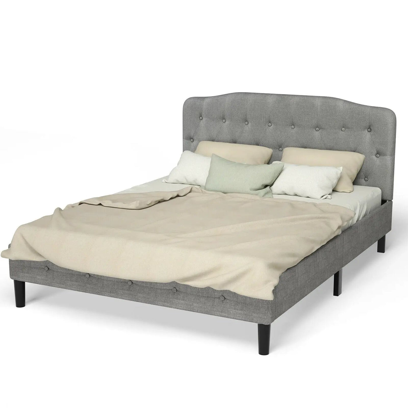 Queen Upholstered Headboard with Adjustable Heights by DirectDeals