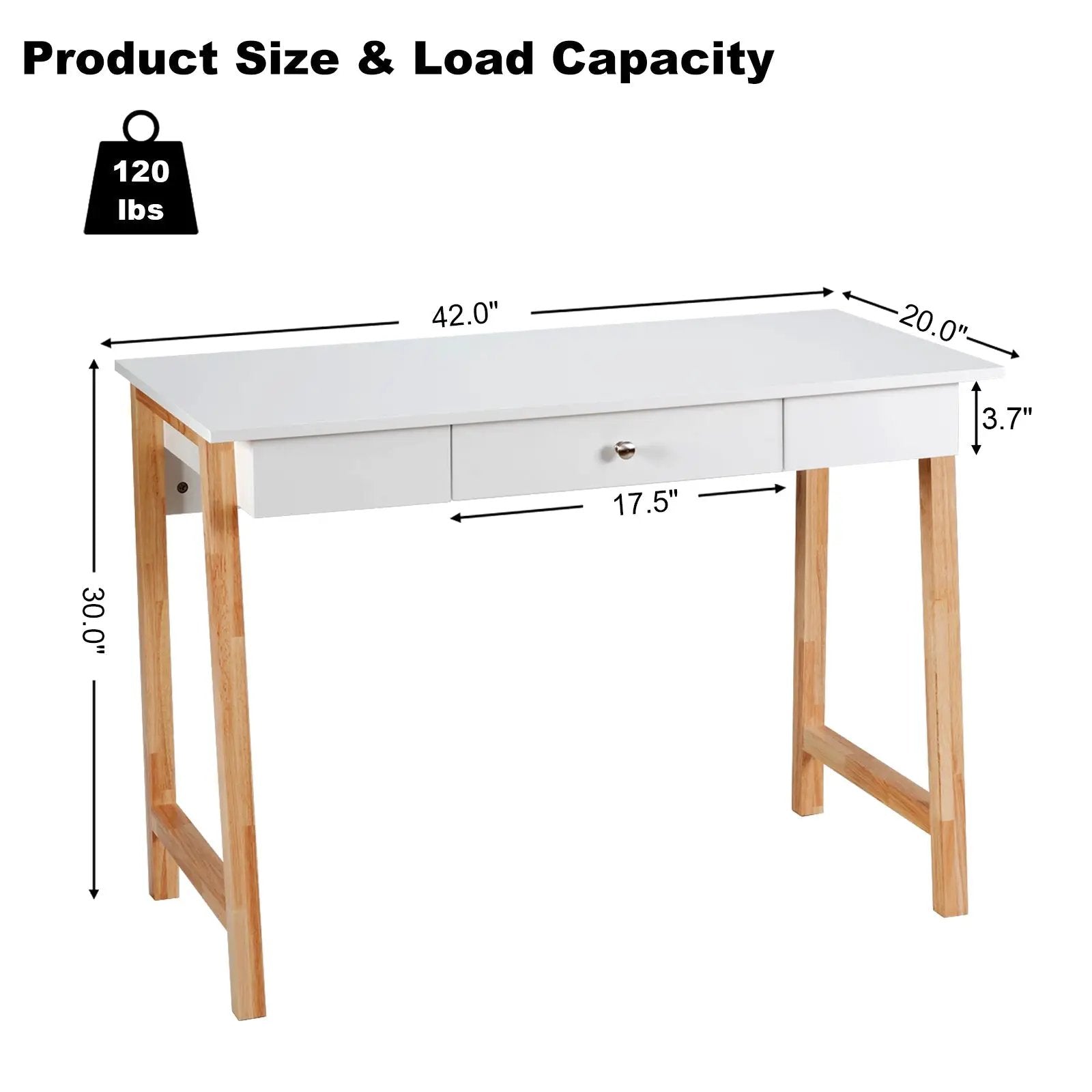 Computer Desk Laptop PC Writing Table Makeup Vanity Table by DirectDeals