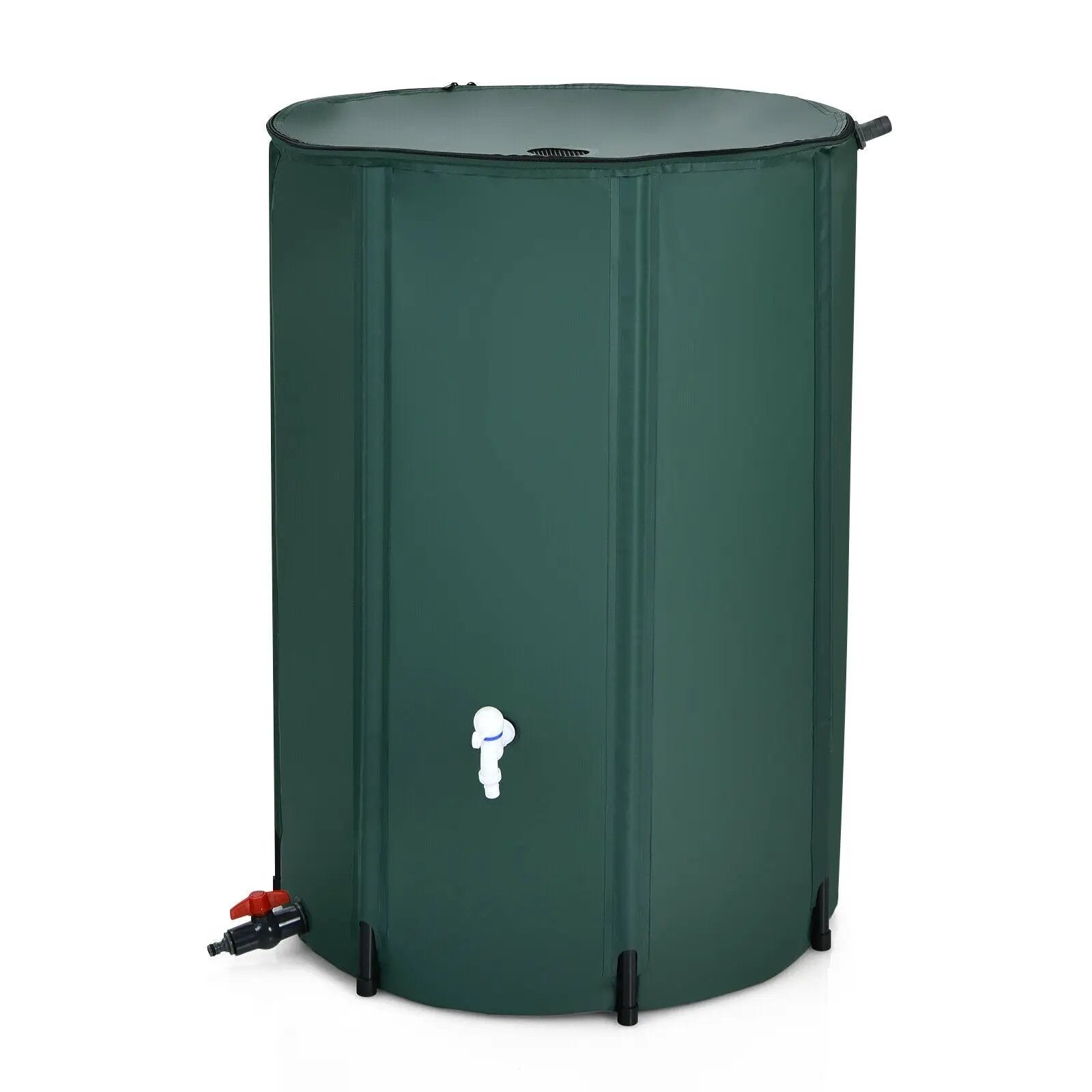 100 Gallon Portable Rain Barrel Water Collector Tank with Spigot Filter by DirectDeals