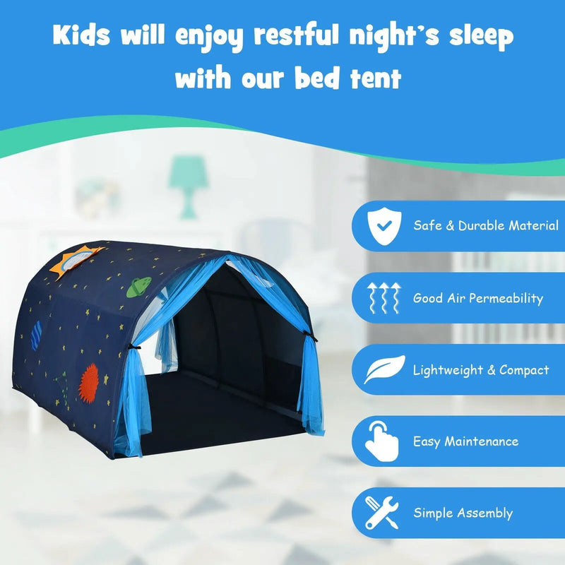 Kids Galaxy Starry Sky Dream Portable Play Tent with Double Net Curtain by DirectDeals