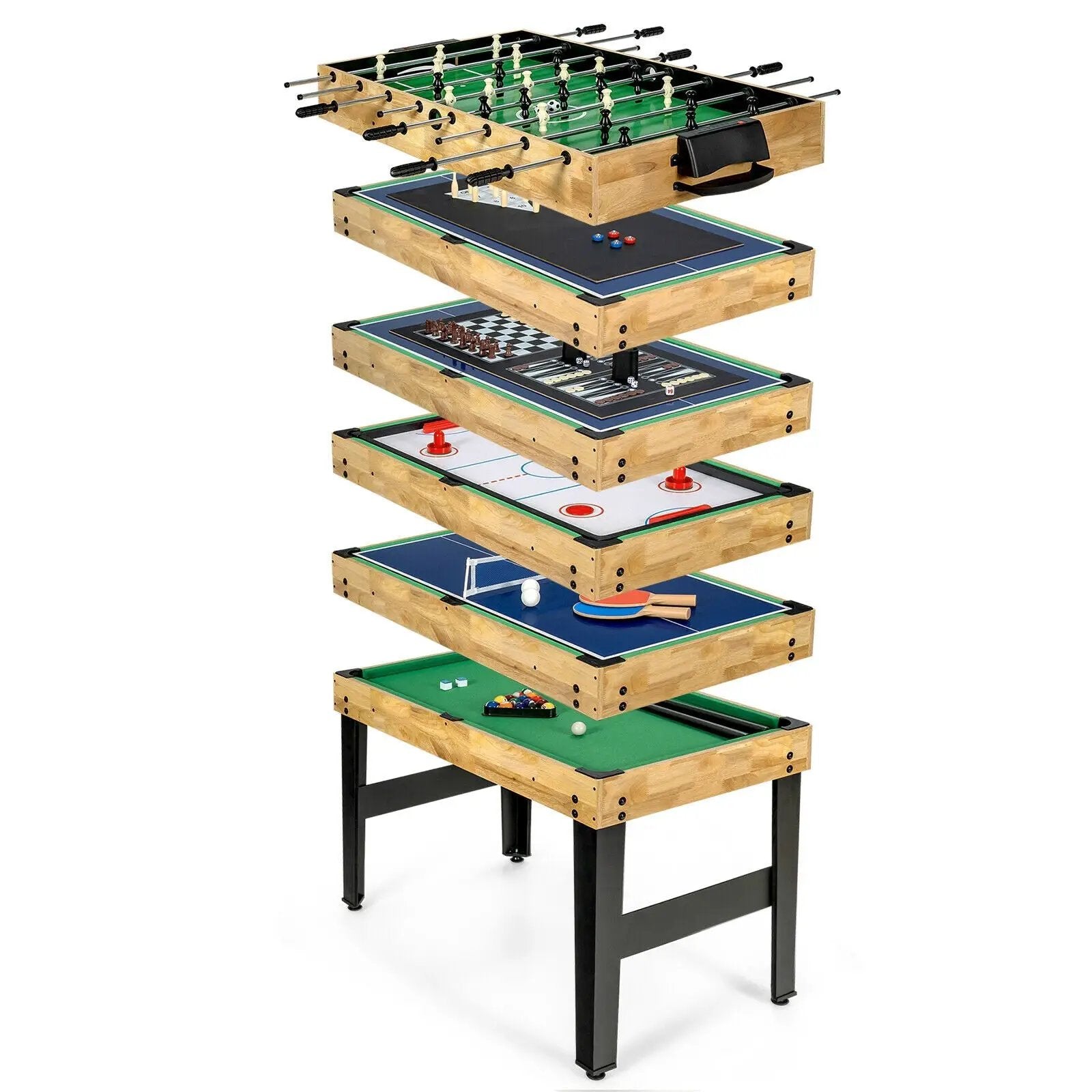 10-in-1 Multi Combo Game Table Set for Home by DirectDeals
