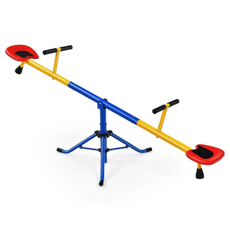 360°Rotation Kids Seesaw Swivel Teeter Totter Playground Equipment by DirectDeals