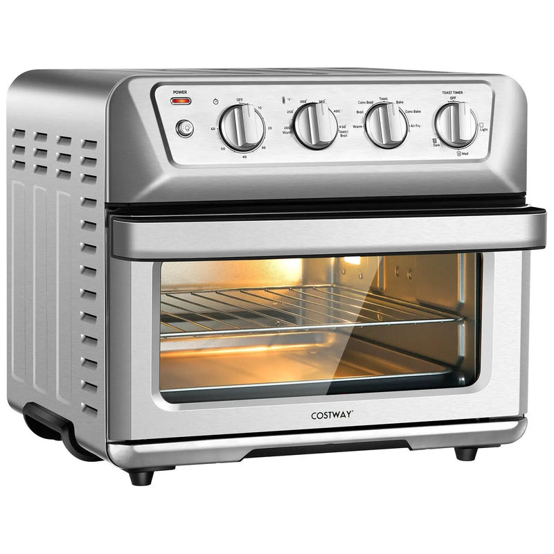 21.5 Quart 1800W Air Fryer Toaster Countertop Convection Oven with Recipe by DirectDeals