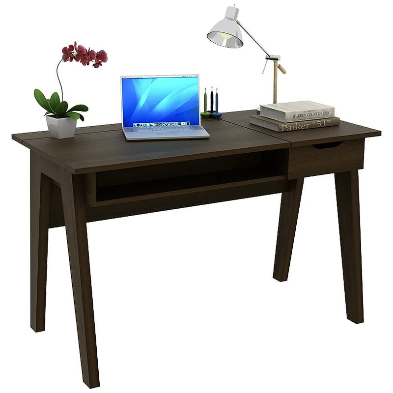 Dressing Table with Flip Mirror and Storage Drawer by DirectDeals