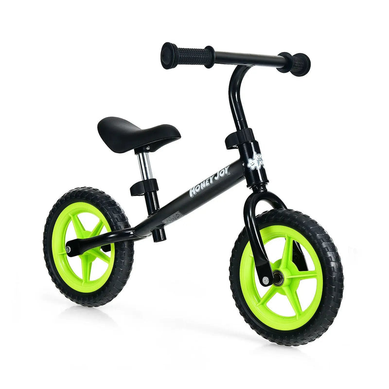 Kids No Pedal Balance Bike with Adjustable Handlebar and Seat-Black by DirectDeals