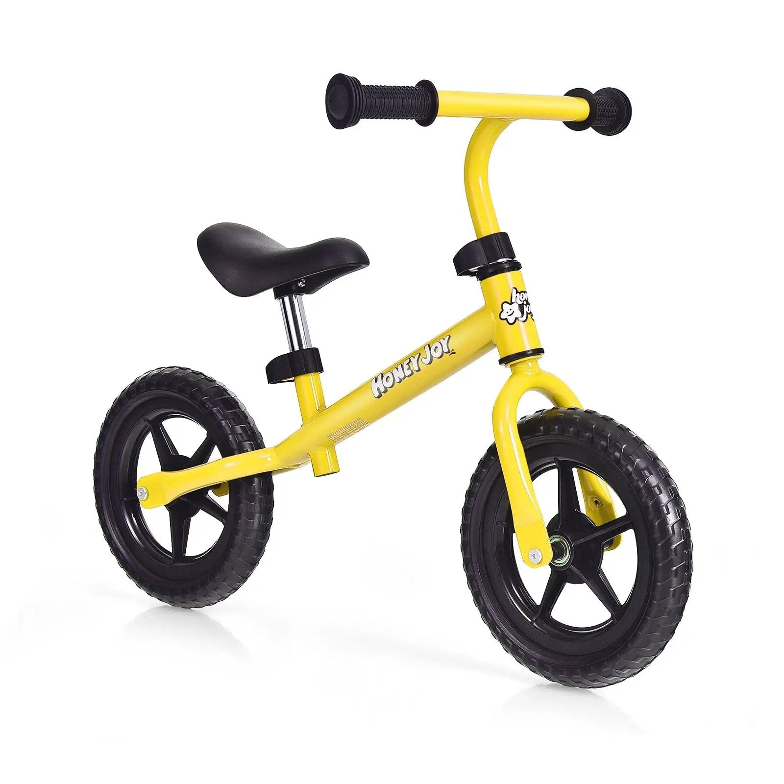 Kids No Pedal Balance Bike with Adjustable Handlebar and Seat-Yellow by DirectDeals