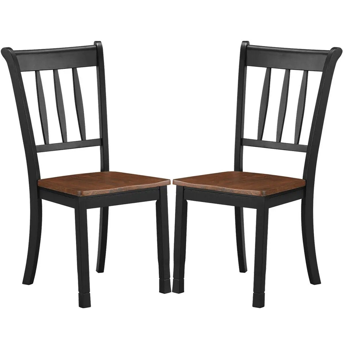 2 Pieces Solid Whitesburg Spindle Back Wood Dining Chairs by DirectDeals